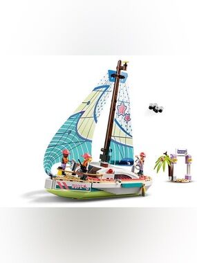 FRIENDS Lime & Teal Sailboat Building Set Pieces